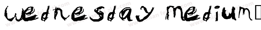 Wednesday Medium字体转换